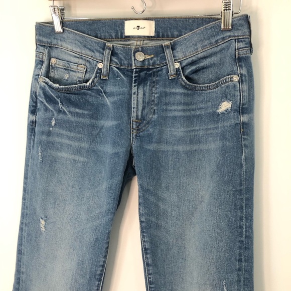 7 FAM 28x32 Tailorless Bootcut Stretch Jeans for all mankind 0857 original - Picture 3 of 12